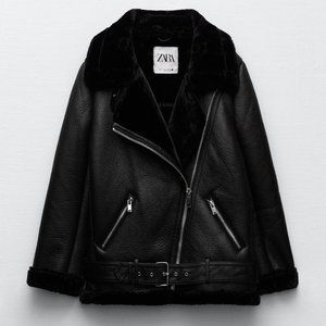 Zara Double Faced Moto Jacket